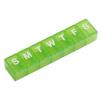 EZY Dose 7-day Pill Reminder, Large Size (6 in L x 1 3/8 in W x 7/8 in H)