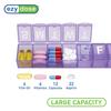 EZY Dose 7-day Pill Reminder, Large Size (6 in L x 1 3/8 in W x 7/8 in H) view 3