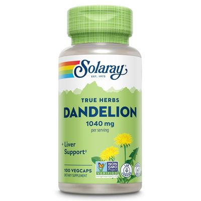Solaray Dandelion Root Capsules, 520 mg, 100 Count
