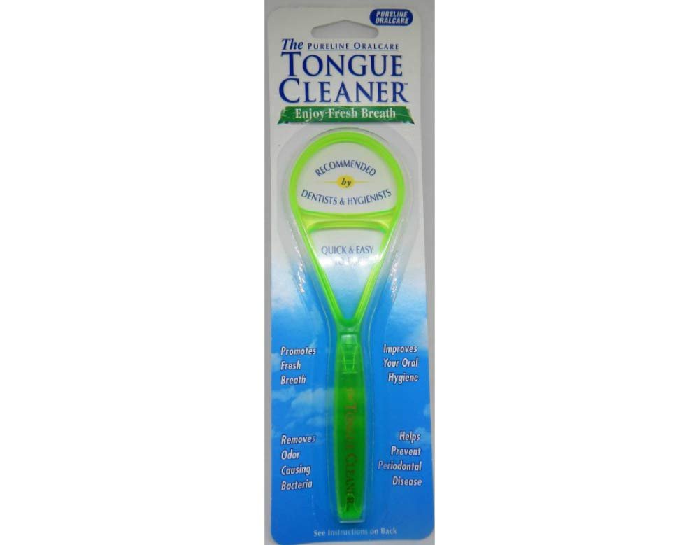 Tongue Cleaner - Neon Green Plastic by Pureline