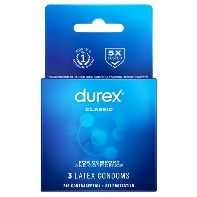 Durex XXL Lubricated Extra Large Premium Condoms, 3 Count