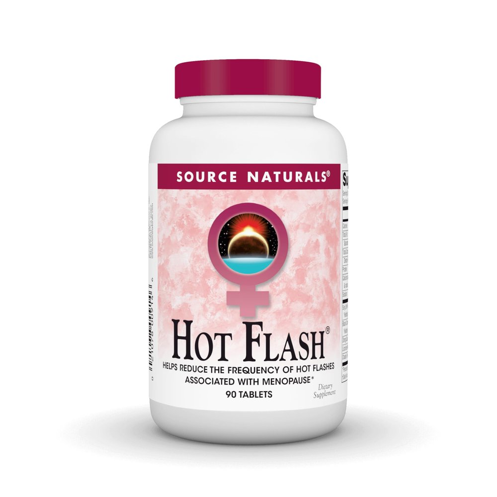 Source Naturals Hot Flash, Helps Reduce the Frequency of Hot Flashes Associated with Menopause, 90 Tablets