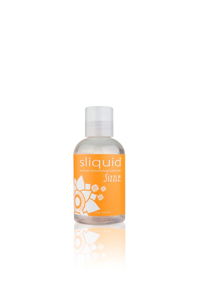 Sliquid Sizzle Warming Lube Glycerine and Paraben Free Bottle, 4.2 oz/124 ml