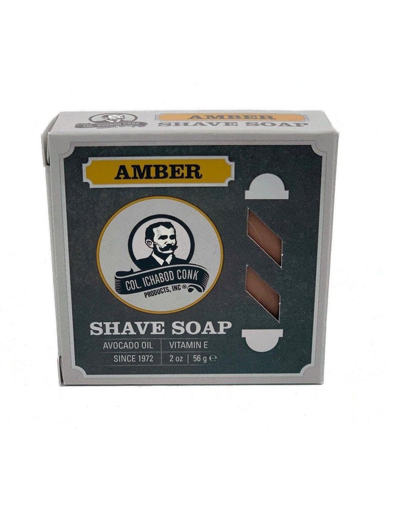 Colonel Ichabod Conk Amber Glycerine Bar Shave Soap 2.25 Oz.