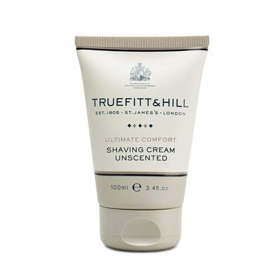 Truefitt & Hill Ultimate Comfort Shaving Cream For men | 100ml | Recommended for Sensitive Skin | Glycerine based |Smooth Razor Glide|Rich Lather|Contains Essential Oils | All Natural