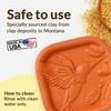 Terra Cotta Sugar Saver | Food-Safe Softener for Cookies, Marshmallows, Dried Fruits, Spices, and More | Hummingbird Design | Reusable Moisture Keeper Made of Durable Clay | JBK Pottery Kitchen Tool view 2
