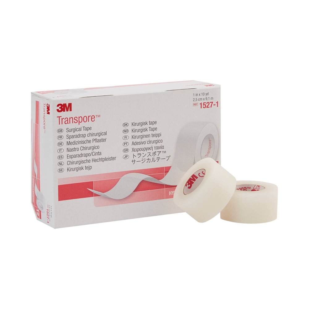 3M Transpore Tape 1 x 10 yd Box: 12