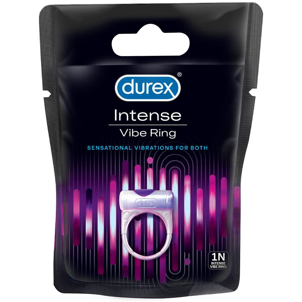 Durex Play Vibrating Ring for extra pleasure for women | Compatible with condoms & lubes