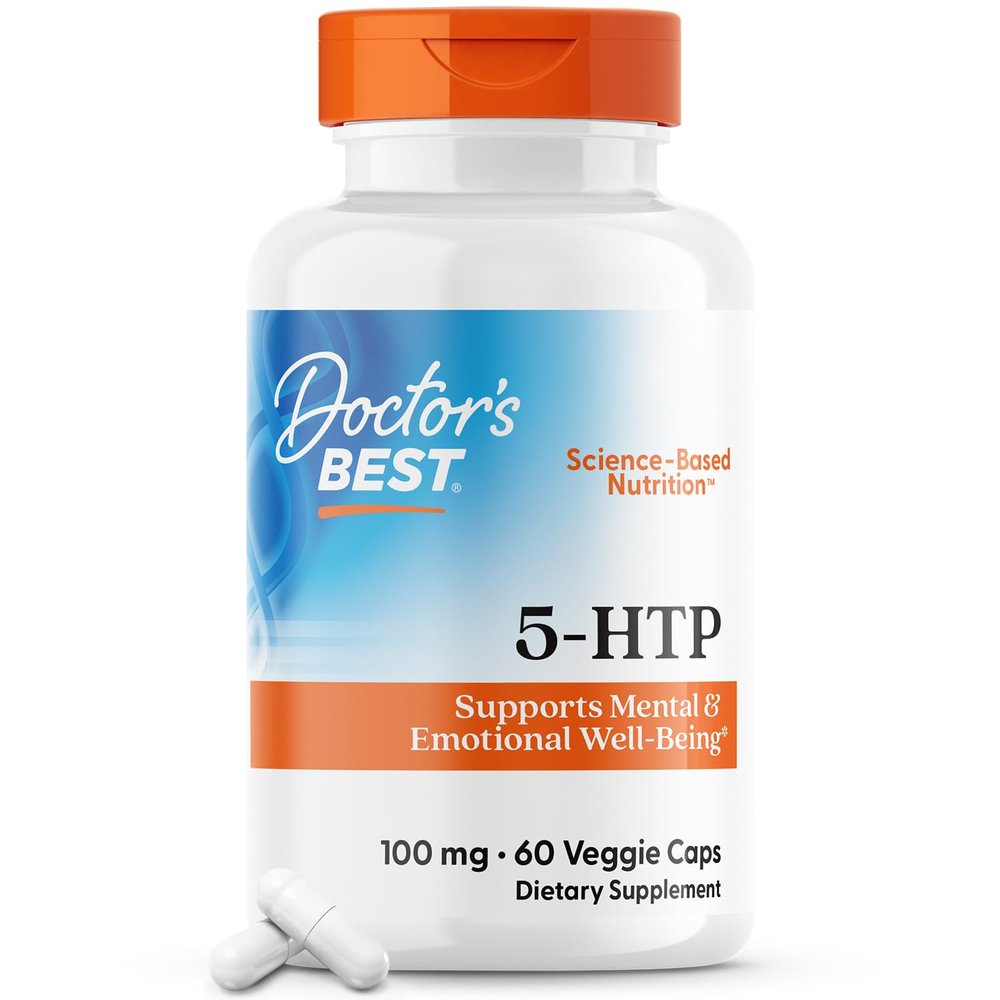 Doctor's Best 5-Htp Vegetable Capsules - 60 Count (100 Mg)