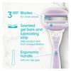 Gillette Venus 2-in-1 Razor with Built-in Shave Gel, Metallic, 2 Blades, Women's Razor view 3