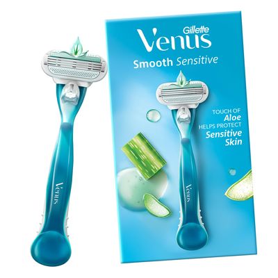 Gillette Venus Smooth Hair Removal Razor for Women with Aloe Vera, 1 Pc