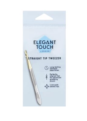 Elegant Touch Straight End Gold Tip Tweezer
