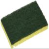 Birdwell Cleaning Scouring Pad, 4-1/2" x 2-7/8", Yellow view 1
