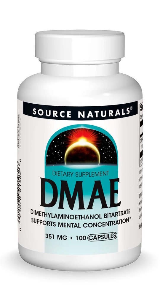 Source Naturals DMAE, 351mg, 100 Capsules