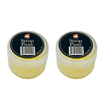 GBS 2 Pack strop Paste - 22ml - Made in The USA Paste for Sharpening Your Knife and Straight Razor!