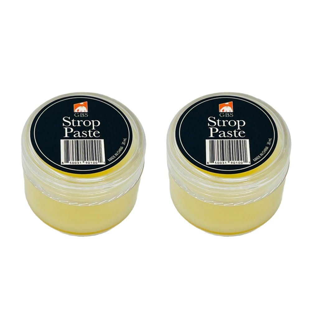 GBS 2 Pack strop Paste - 22ml - Made in The USA Paste for Sharpening Your Knife and Straight Razor!