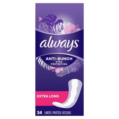 Always Xtra Protection Unscented Daily Liners - Extra Long - 34 Count