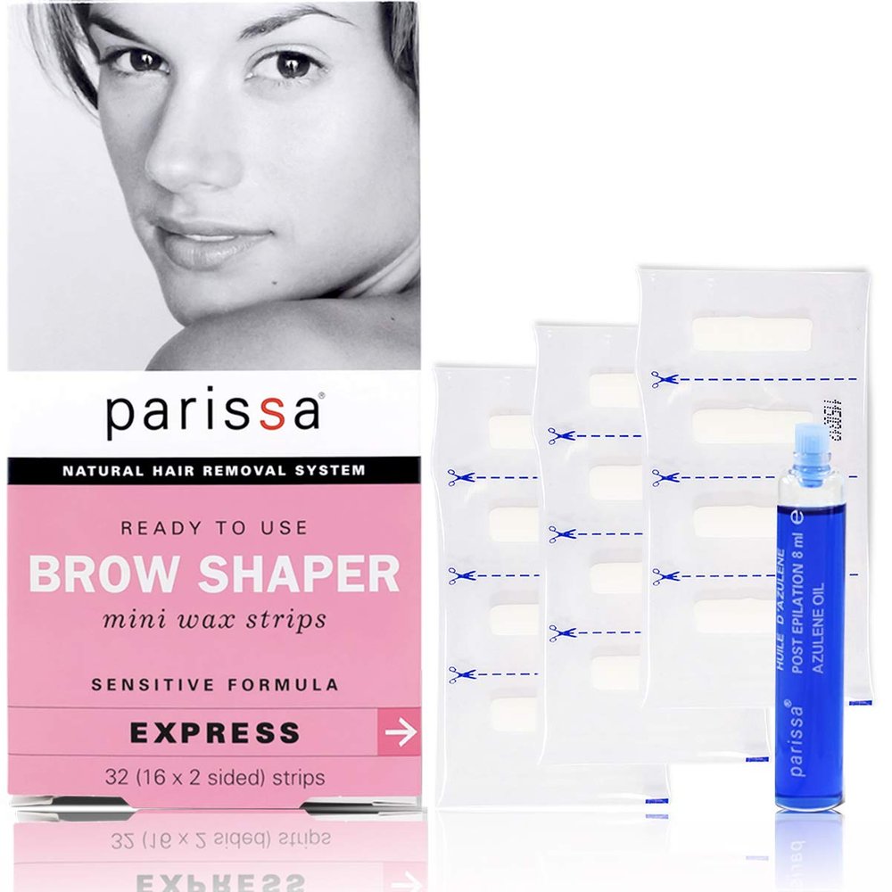 Parissa Hair Removal Systems Wax Strips Mini Eyebrow 32 Count