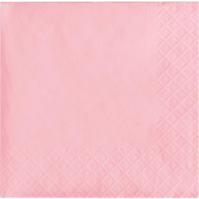 Creative Converting Party Tableware 2-Ply Beverage Napkin, Party Supplies, One Size, Classic Pink, 50