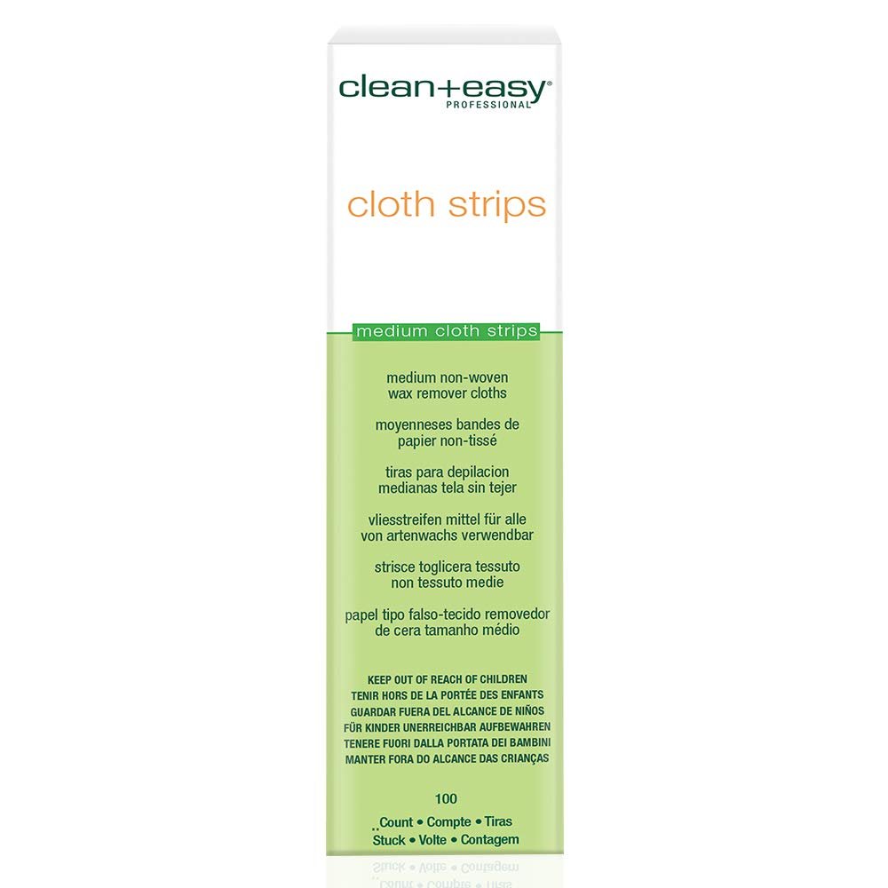 Clean + Easy Cloth Waxing Strips Medium Bikini, 100 Count