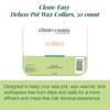 Clean Plus Easy Deluxe Pot Wax Collars, 50 Count view 3