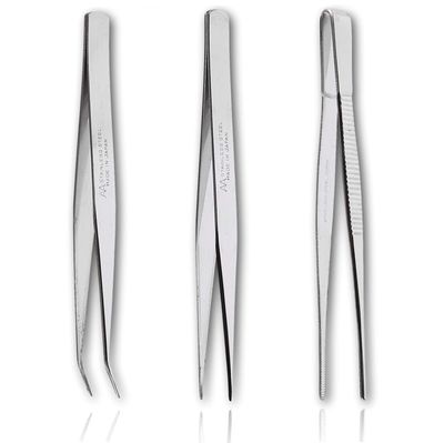 ANEX stainless tweezers 3 pcs set with case No.1093 Made in japan