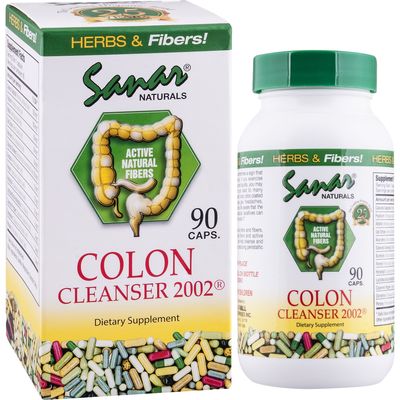 Sanar Naturals Colon Cleanser 2002 Dietary Supplement 450 mg Capsules Capsules