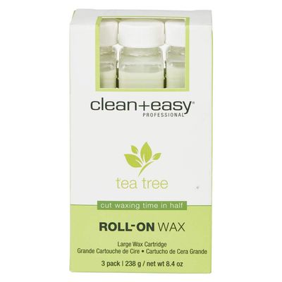 Clean + Easy Special Blend Large Leg Wax Refills, Tea Tree Creme, 8.4 Ounce