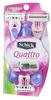 Schick Quattro for Women Disposable Razors for Sensitive Skin, 3 Count (Pack of 2) view 2