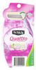 Schick Quattro for Women Disposable Razors for Sensitive Skin, 3 Count (Pack of 2) view 3