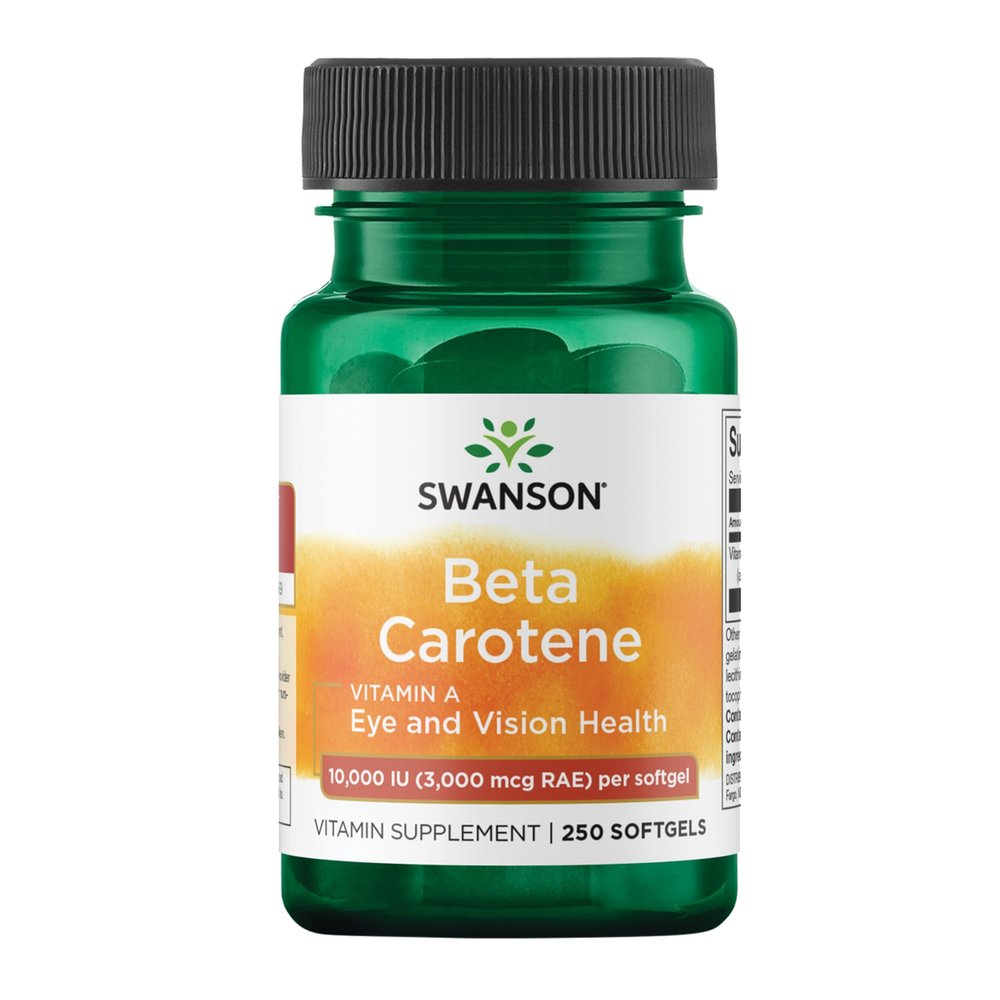 Swanson Beta-Carotene (Vitamin A) 10000 Iu (3000 mcg) 250 Sgels