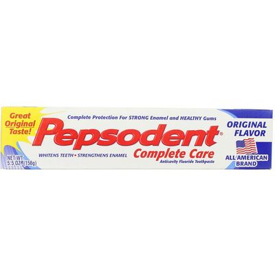 Pepsodent Complete Care Anti-Cavity Fluoride Toothpaste, Original Flavor, 6 oz.