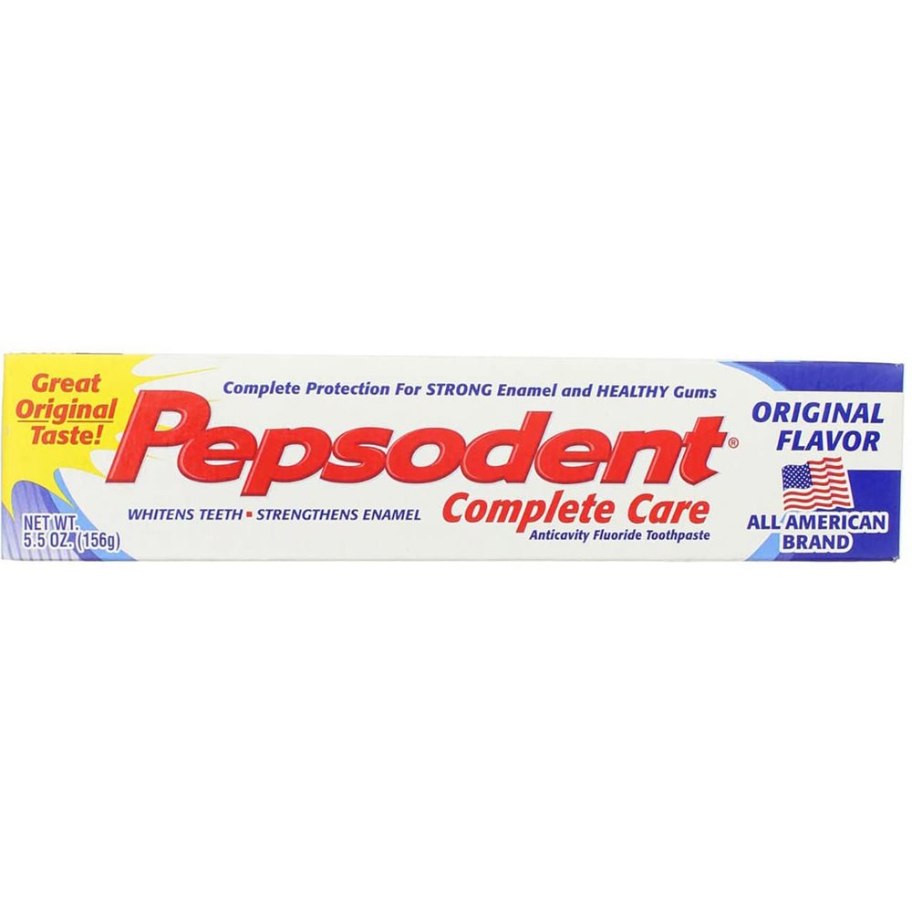 Pepsodent Complete Care Anti-Cavity Fluoride Toothpaste, Original Flavor, 6 oz.