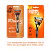 Gillette Fusion Manual Razor for Men with styling back blade for Perfect Shave and Perfect Beard Shape view 3