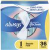Always Infinity Pads With Wings, Regular Absorbency , 36 count , Pack of 2 view 1