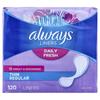 Always Incredibly Thin Regular Daily Liners, wrapped, 120 Count , Pack of 2 view 1