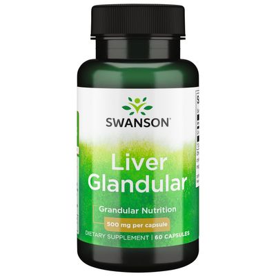 Raw Liver Glandular 500 mg 60 Caps