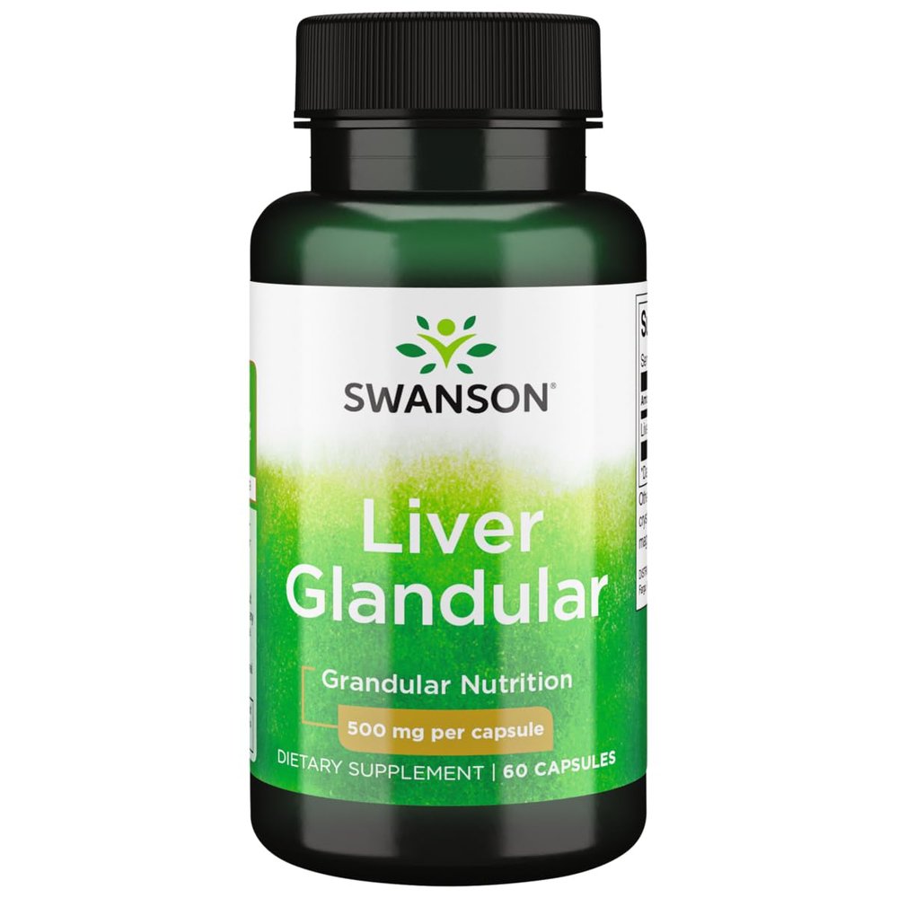 Raw Liver Glandular 500 mg 60 Caps