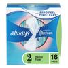 Always Infinity Size 2 Feminine Pads with Wings, Super Absorbency, Unscented, 16 Count view 1