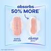 Always Infinity Size 2 Feminine Pads with Wings, Super Absorbency, Unscented, 16 Count view 3