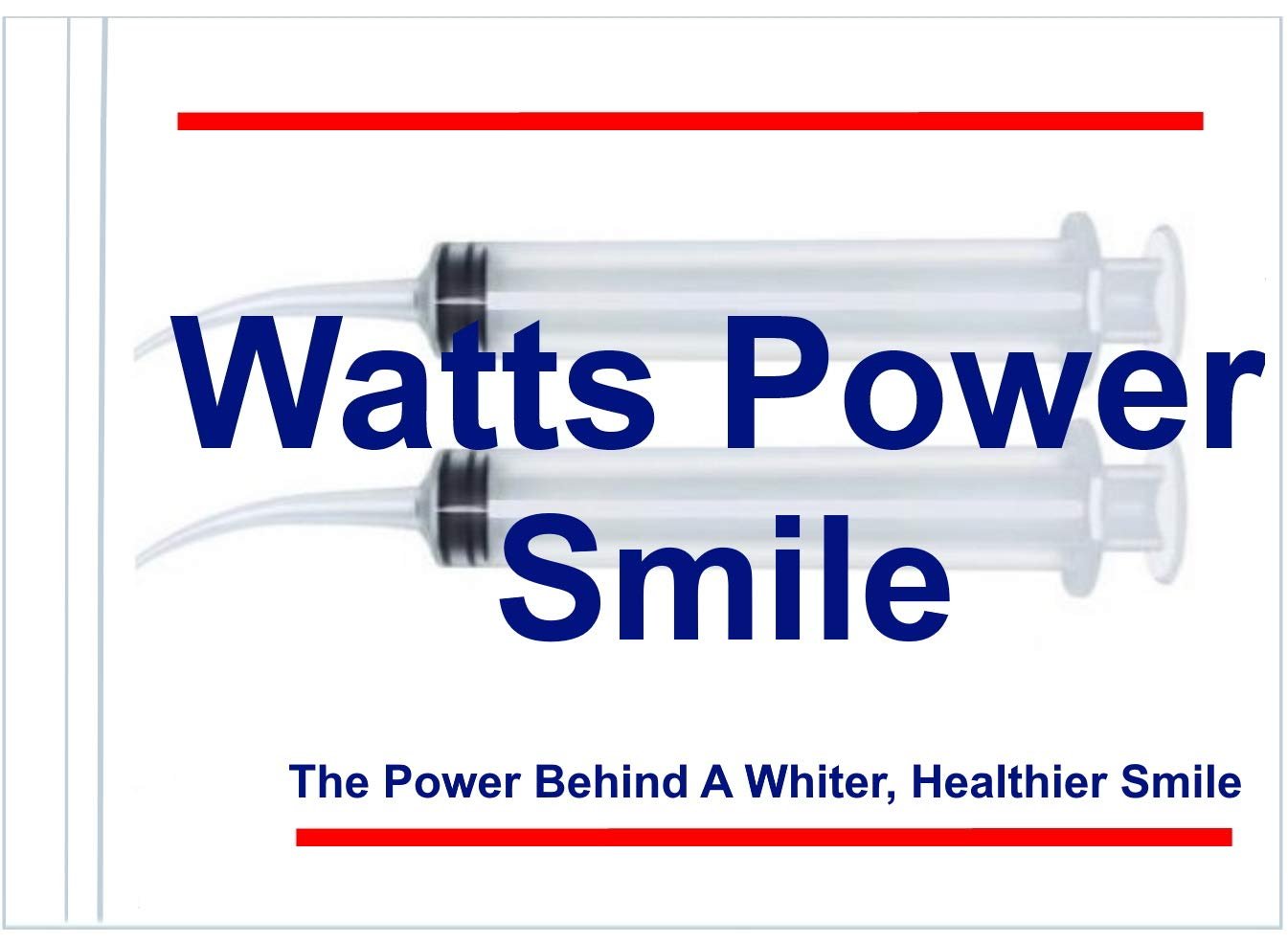 Watts - 2 Large Syringe Oral Irrigators with Tapered Deep Reach Tips for Crowns, Bridges, Oral Pockets and More - 10ml