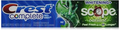 Crest Crest Extra White Plus Scope Outlast Toothpaste Long Lasting Mint, Long Lasting Mint 4 Ounce