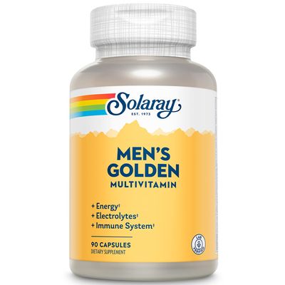 Solaray Mens Golden Multi-Vitamin Capsules, 90 Count