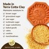 Terra Cotta Brown Sugar Saver, Food-Safe Sugar Preserver for Long-Term Use, Brown Sugar Softener for Cookies, Dried Fruits, & Marshmallows, Sun Design - JBK Pottery view 3