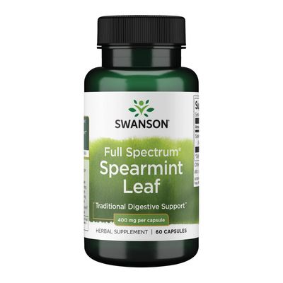 Swanson Full Spectrum Spearmint Leaf 60 Caps (400 mg)