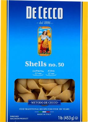 De Cecco Pasta Conchiglie Rigate, 500g