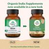 A TATA Product - Organic India Neem Blood Purifier - 60 Veg Capsules, Natural Blood Purifier, Plant-Based Anti-Bacterial, Anti-Viral, With Immunity Boosting Properties, GMP & NPOP Certified Organic view 2