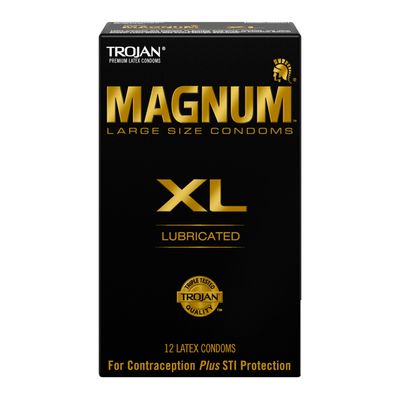 Trojan Magnum Xl Lubricated Condoms, 12 Count