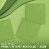 Creative Converting Touch of Color 2-Ply 50 Count Paper Beverage Napkins, Fresh Lime (803123B), 5 x 5" view 2