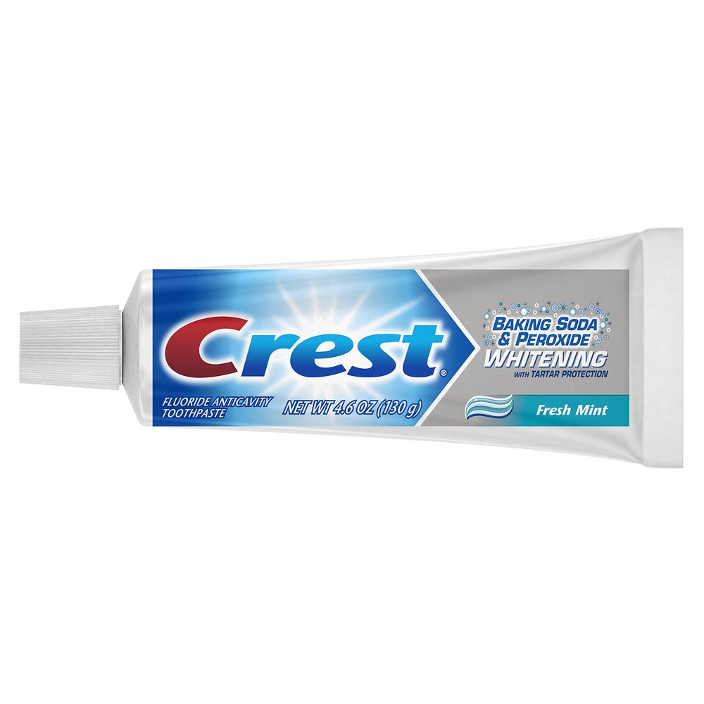 Crest Baking Soda And Peroxide Whitening Toothpaste Fresh Mint,130 G